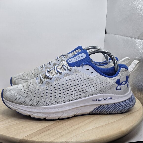 Under Armour Mens Hovr Turbulence 3025419-100 White Running Shoes Sneakers Sz 8 - Picture 1 of 10